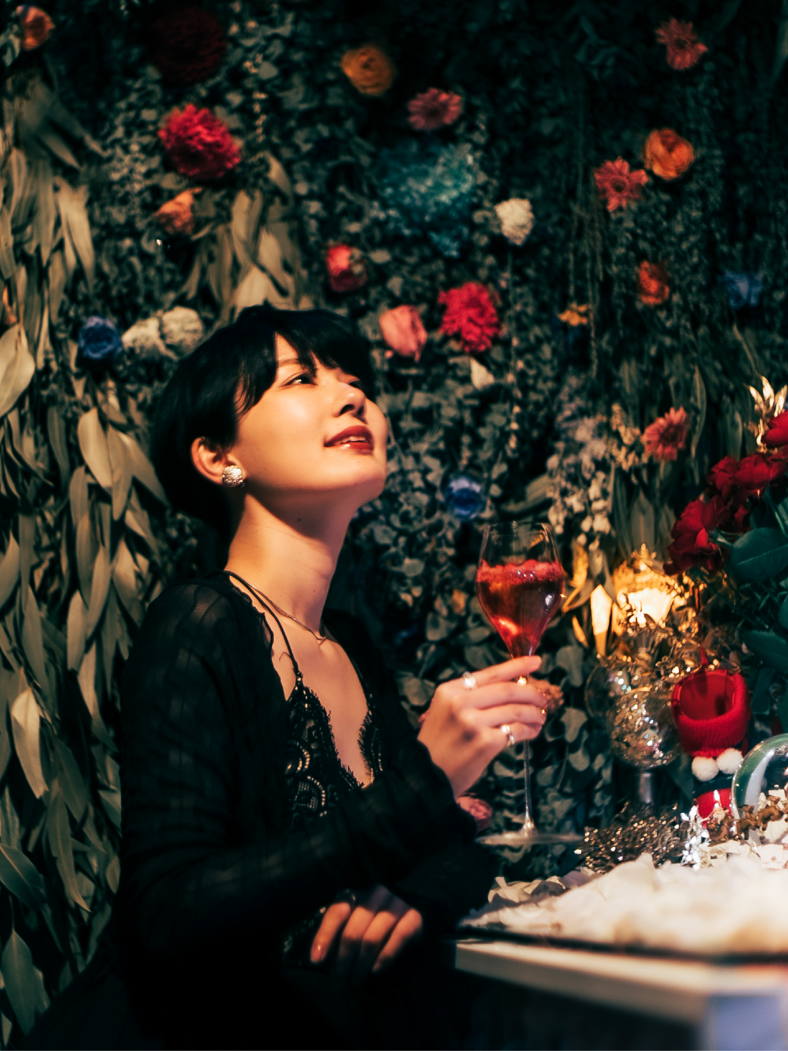 お花のアートと共に、当店でしか味わえないカクテルコースをご堪能ください。